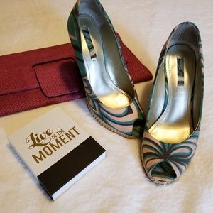 Sundress approved! Nine West Peep Toe wedge